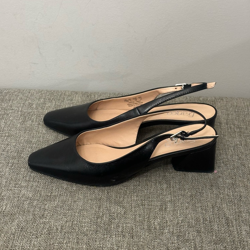 Franco Sarto Racer slingback Black Pumps Size 7.5 - Picture 4 of 9